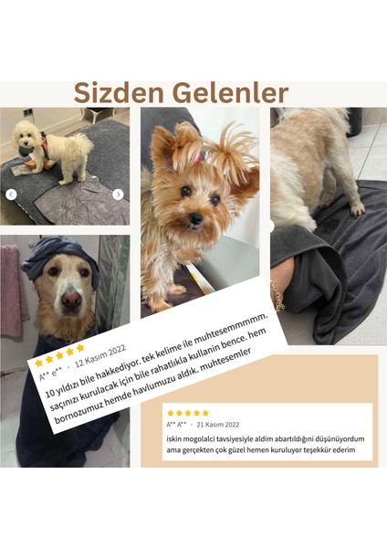Köpek Havlusu, Süper Su Emici Mikrofiber, Gri, 80X120 Cm