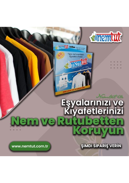 Nem Tutucu Engelleyici Rutubet Giderici Önleyici Korozyon Önleyici Koku Giderici (5 KUTU/10 PAKET)