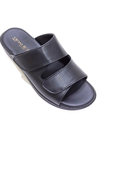 9863-10 Siyah Cırtlı Kadın Terliği fiyatları