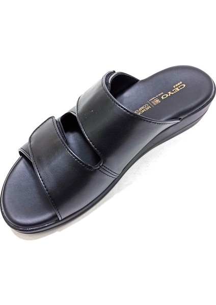 9863-10 Siyah Cırtlı Kadın Terliği modelleri