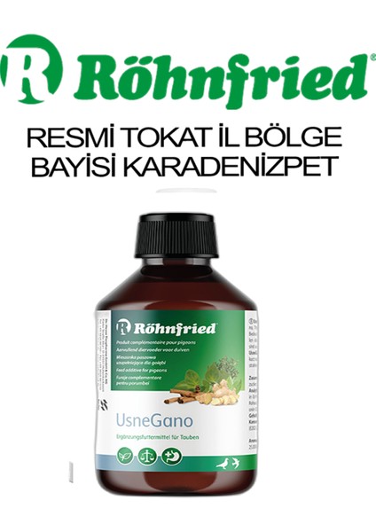 Usnegano Hastalıkları Engelleyici Takviye 10 ml (SIZDIRMAZ KAPAKLI CAM ŞİŞE - ORİJİNAL ŞİŞEDEN BÖLME)