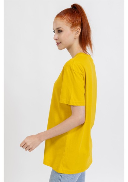 La Bayan O Yaka Düz Basıc K.kol Tshırt Sarı 1 fırsatları