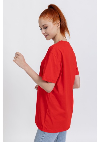La Bayan O Yaka Düz Basıc K.kol Tshırt Kırmızı indirimleri