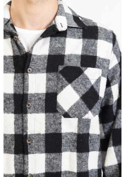 Oduncu Ekose Gömlek 2180 1 Siyah fırsatları