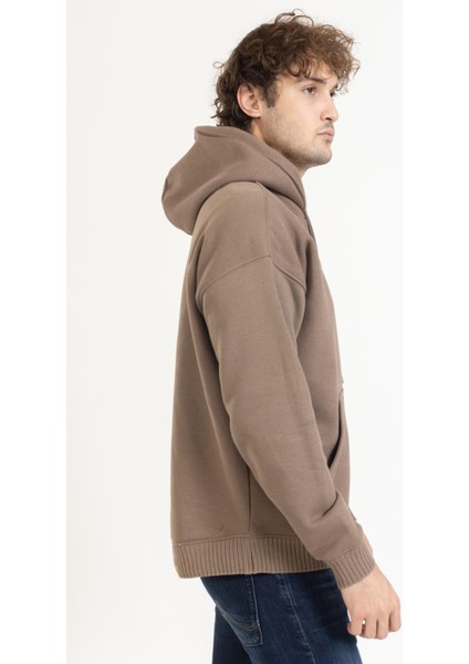 Unisex Kapşonlu Sweat 23K Ae Sütlü Kahve indirimleri