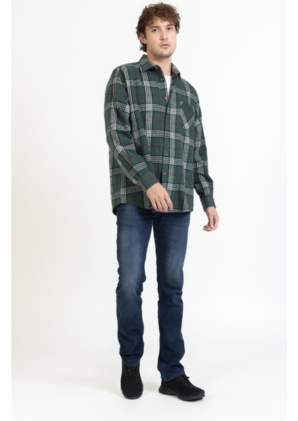 Oduncu Ekose Gömlek 2180 4/yeşil modelleri