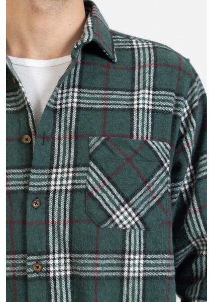 Oduncu Ekose Gömlek 2180 4/yeşil fırsatları