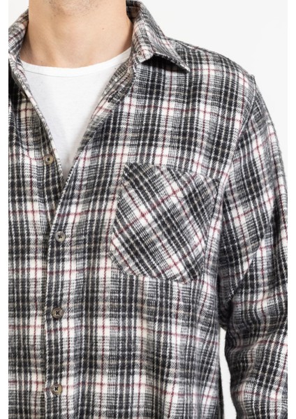 Oduncu Ekose Gömlek 2180 1 Gri fırsatları