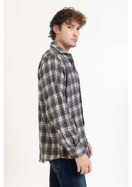 Oduncu Ekose Gömlek 2180 1 Gri indirimleri