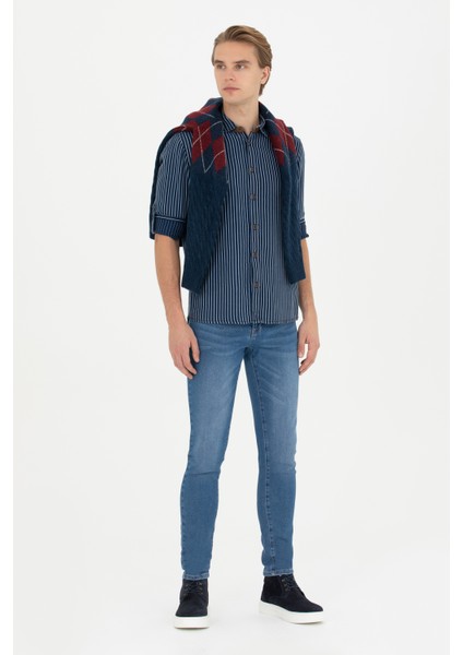 Erkek Koyu Mavi Gömlek Jean 50272607-DN0023 fırsatları