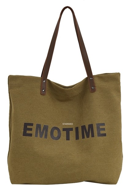 Büyük Kapasiteli Kanvas Çok Yönlü Omuz Çantası (Yurt Dışından)