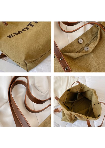 Büyük Kapasiteli Kanvas Çok Yönlü Omuz Çantası (Yurt Dışından) fırsatları