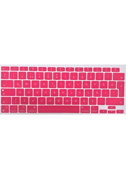 Macbook Air 13 Inç 2020 A2337 M1 Işlemcili Uyumlu Türkçe Q Silikon Klavye Koruyucu