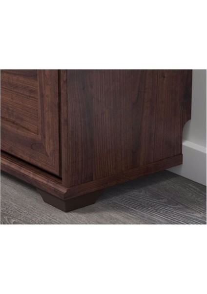 Brusalı Ayakkabı Dolabı Meridyendukkan Kahverengi Renk 61X130 Cm, 3 Bölmeli-Ayakkabılık