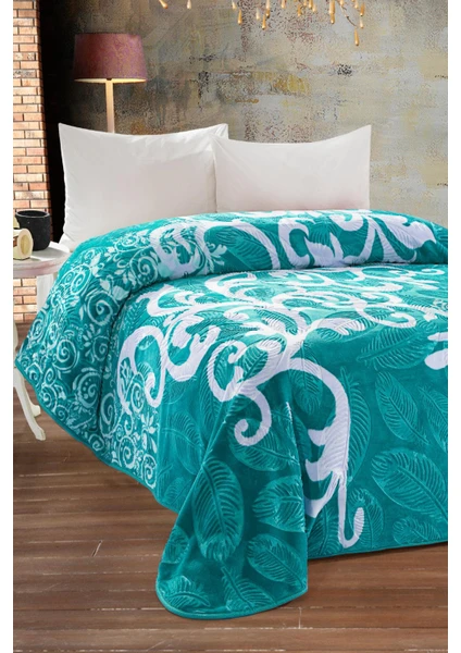 Evlen Home Collection 4 kg Battaniye Supersoft Embos Kalın Yumuşak Peluş Çift Kişilik Yumoş 220X240 cm Elizya