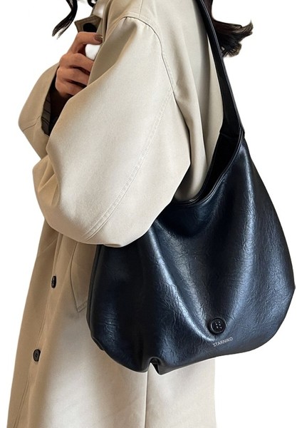 Kadınlar Için Yeni Kore Tarzı Modaya Uygun ve Modaya Uygun Çok Yönlü Omuz Çantası (Yurt Dışından)