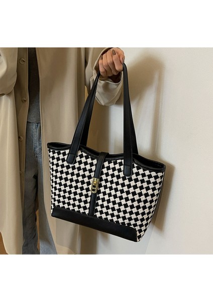 Kadınlar Için Yeni Büyük Kapasiteli Balıksırtı Moda Tek Omuz Crossbody Çanta (Yurt Dışından) modelleri