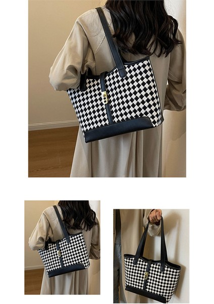 Kadınlar Için Yeni Büyük Kapasiteli Balıksırtı Moda Tek Omuz Crossbody Çanta (Yurt Dışından) fırsatları