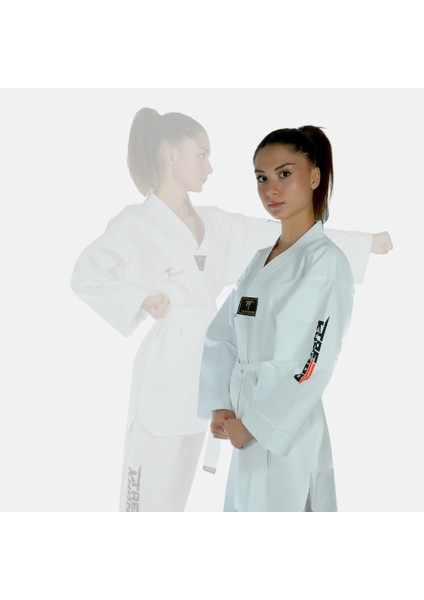 Taekwondo/tekvando Acemi Elbise Kıyafeti Dobok Beyaz Yaka