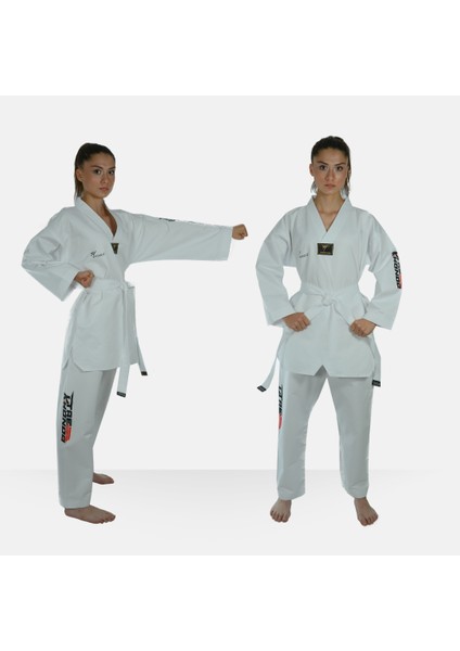 Taekwondo/tekvando Acemi Elbise Kıyafeti Dobok Beyaz Yaka