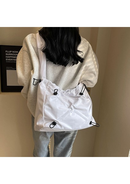 Kadınlar Için Yeni Trendy Retro Kanvas Büyük Kapasiteli Çok Yönlü Omuz Crossbody Çanta (Yurt Dışından) modelleri