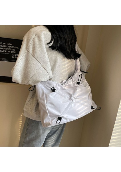Kadınlar Için Yeni Trendy Retro Kanvas Büyük Kapasiteli Çok Yönlü Omuz Crossbody Çanta (Yurt Dışından) fırsatları