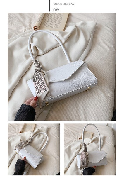 Kadınlar Için Yeni Timsah Desenli Ipek Eşarp Modaya Uygun ve Modaya Uygun Kore Tarzı Crossbody Çanta (Yurt Dışından) modelleri