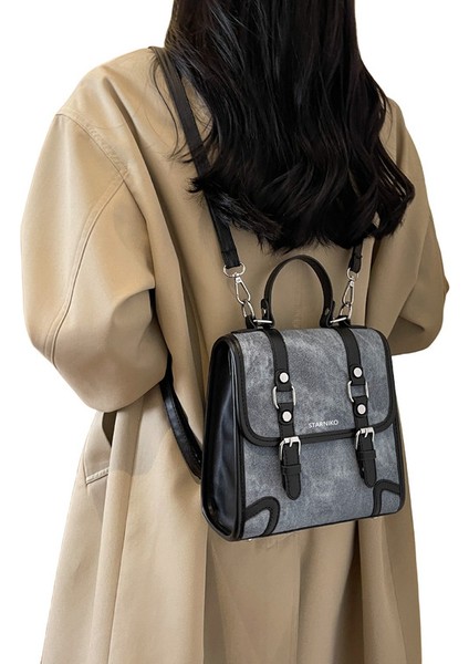 Kadınlar Için Modaya Uygun ve Modaya Uygun Kontrast Renkli Omuz Çapraz Askılı Çanta (Yurt Dışından)