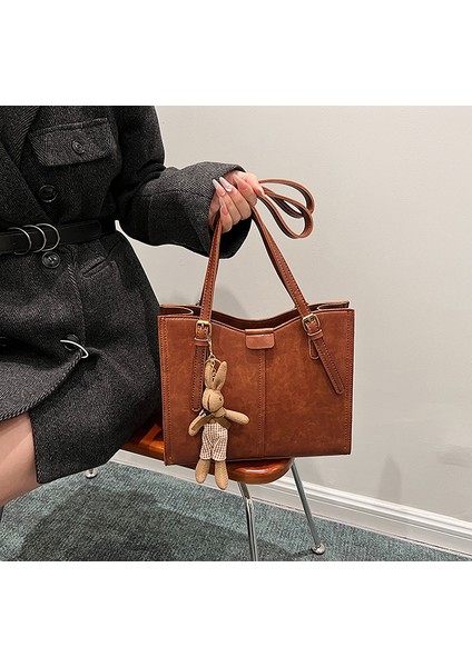 Kadın Sonbahar ve Kış Retro Moda Niş Çok Yönlü Omuz Crossbody Çanta (Yurt Dışından) indirimleri