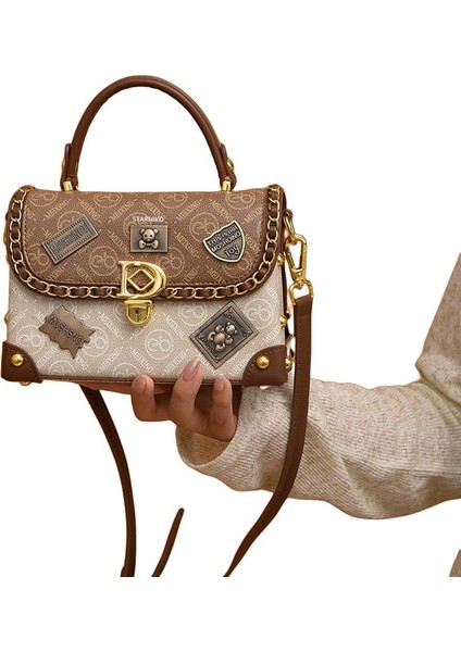 Kadınlar Için Niş Rozetli Retro Omuz Crossbody Çanta (Yurt Dışından)