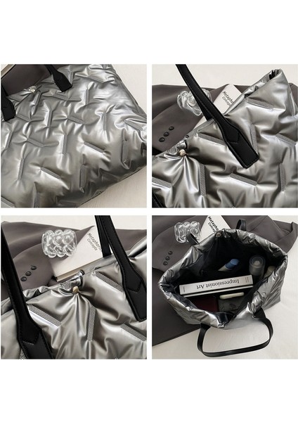 Kadınların Yeni Büyük Kapasiteli Aşağı Ceket Basit Omuz Çantası (Yurt Dışından) indirimleri