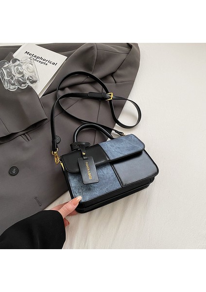 Kadınların Yeni Moda Basit Niş Retro Kontrast Tek Omuzlu Çapraz Askılı Çanta (Yurt Dışından) fırsatları