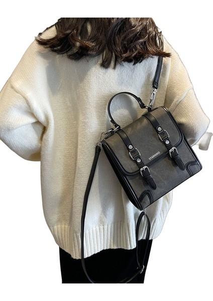 Kadınlar Için Modaya Uygun ve Modaya Uygun Kontrast Renkli Omuz Çapraz Askılı Çanta (Yurt Dışından)