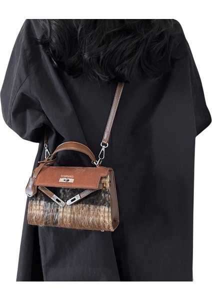 Kadınlar Için Sonbahar ve Kış Yeni Stil Retro Omuz Crossbody Çanta (Yurt Dışından)