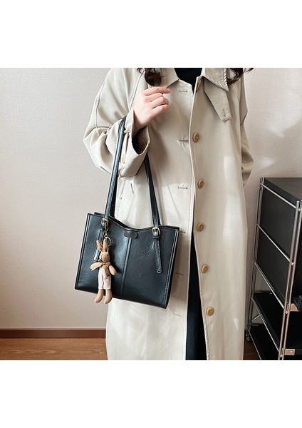 Kadın Sonbahar ve Kış Retro Moda Niş Çok Yönlü Omuz Crossbody Çanta (Yurt Dışından) modelleri