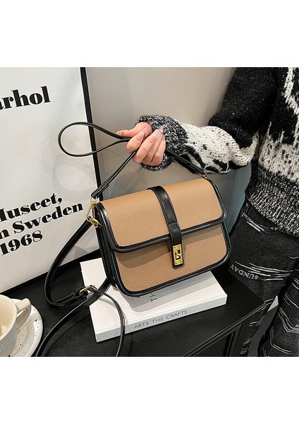 Kadınların Yeni Retro Moda Basit Moda Omuz Crossbody Çantası (Yurt Dışından) modelleri