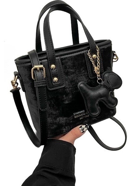 Yeni Kore Tarzı Moda Basit Çok Yönlü Kova Omuz Crossbody Çanta (Yurt Dışından)