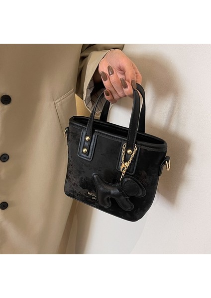 Yeni Kore Tarzı Moda Basit Çok Yönlü Kova Omuz Crossbody Çanta (Yurt Dışından) fırsatları