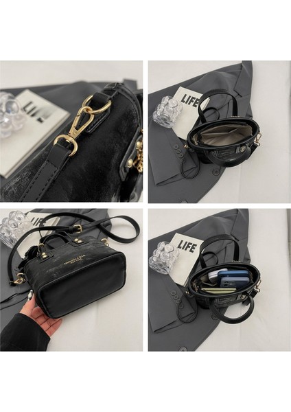 Yeni Kore Tarzı Moda Basit Çok Yönlü Kova Omuz Crossbody Çanta (Yurt Dışından) indirimleri