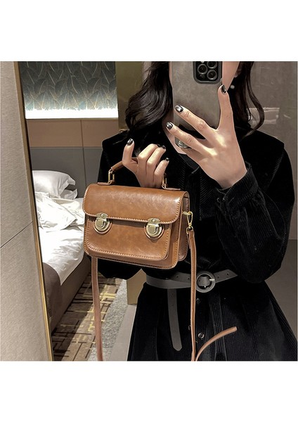 Sonbahar ve Kış Yeni Retro Moda Moda Omuz Crossbody Çanta (Yurt Dışından) fırsatları