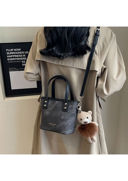 Kadınların Yeni Kore Tarzı Moda Kova Omuz Crossbody Çantası (Yurt Dışından) fiyatları