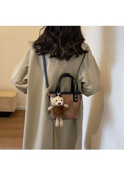 Kadınların Yeni Kore Tarzı Moda Kova Omuz Crossbody Çantası (Yurt Dışından) fiyatları