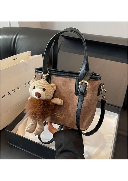Kadınların Yeni Kore Tarzı Moda Kova Omuz Crossbody Çantası (Yurt Dışından) fırsatları