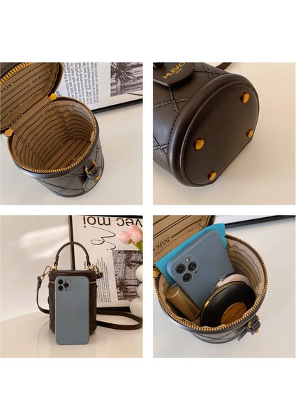 Kadınların Yeni Kış Retro Moda Zincir Omuz Crossbody Kova Çantası (Yurt Dışından) indirimleri