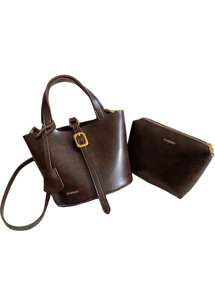 Kadınlar Için Yeni Retro Moda Niş Basit Tek Omuz Çapraz Askılı Kayınvalide Çantası (Yurt Dışından)