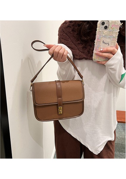 Kadınların Yeni Retro Moda Basit Moda Omuz Crossbody Çantası (Yurt Dışından) fiyatları