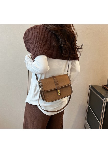 Kadınların Yeni Retro Moda Basit Moda Omuz Crossbody Çantası (Yurt Dışından) modelleri