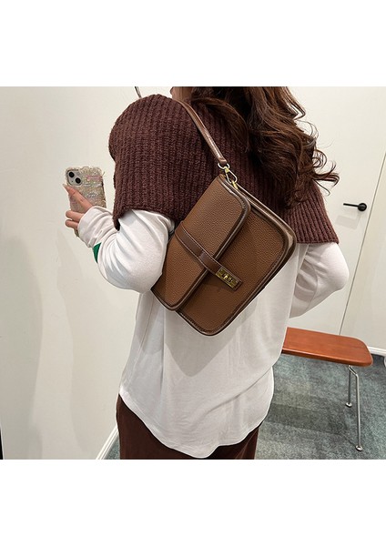 Kadınların Yeni Retro Moda Basit Moda Omuz Crossbody Çantası (Yurt Dışından) fırsatları