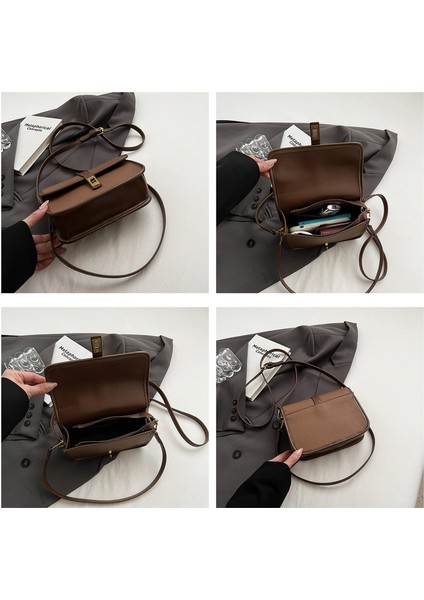 Kadınların Yeni Retro Moda Basit Moda Omuz Crossbody Çantası (Yurt Dışından) indirimleri