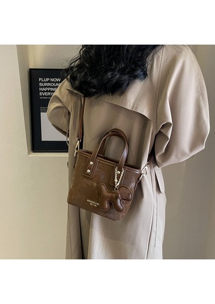 Yeni Kore Tarzı Moda Basit Çok Yönlü Kova Omuz Crossbody Çanta (Yurt Dışından) modelleri